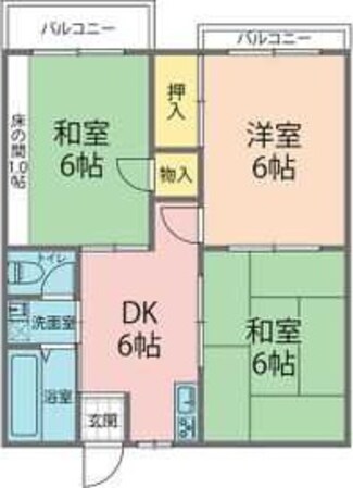 蛍池駅 徒歩10分 1階の物件間取画像